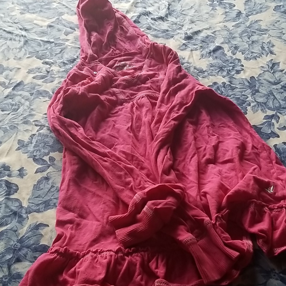 A pink jacket
